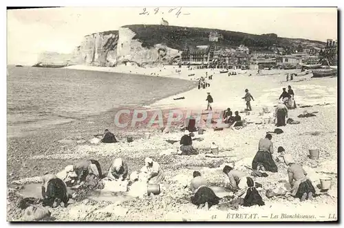 Cartes postales Etretat Les Blanchiesseuses