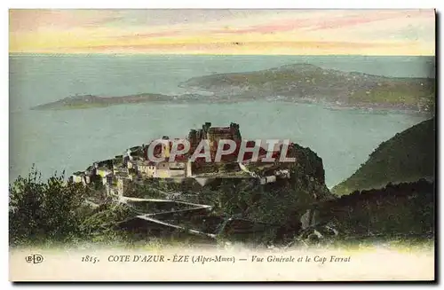 Cartes postales Cote D&#39Azur Eze Vue Generale