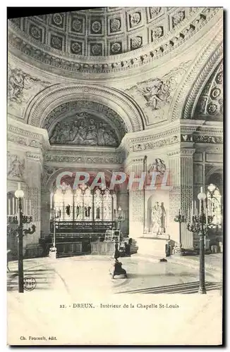 Ansichtskarte AK Dreux Interieur De La Chapelle St Louis