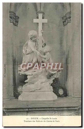 Cartes postales Dreux Chapelle St Louis Tombeau des enfants du comte de Paris