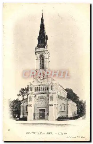 Cartes postales Deauville Sur Mer L&#39Eglsie