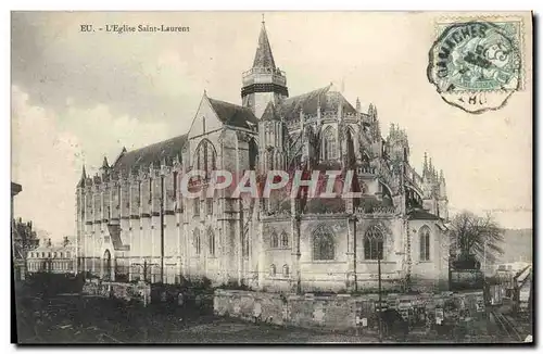 Cartes postales Eu L&#39Eglise Saint Laurent