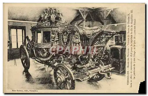 Ansichtskarte AK Versailles Musee De Voitures Voiture Du Sacre De Charles X