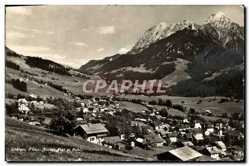 Cartes postales moderne Chateau D&#39Oex Rochot Plat Et Rubli