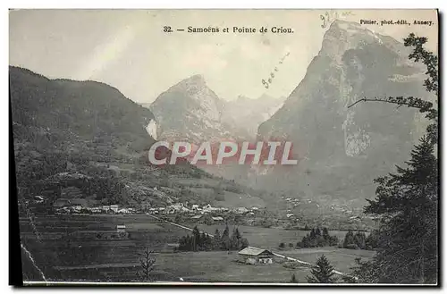 Cartes postales Samoens Et Pointe De Criou