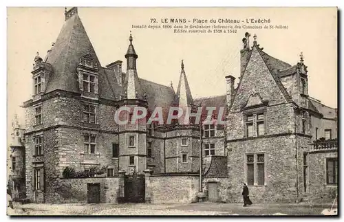 Cartes postales Le Mans Place Du Chateau L'Eveche