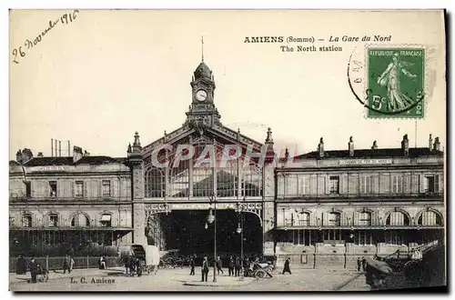 Cartes postales Amiens La Gare Du Nord