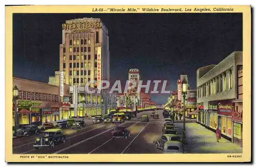 Cartes postales Miracle Mile Wilshire Boulevard Los Angeles California