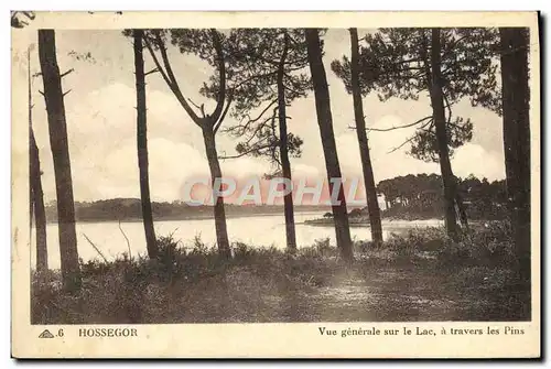 Cartes postales Hossegor Vue Generale Sur Le Lac A Travers Les Pins
