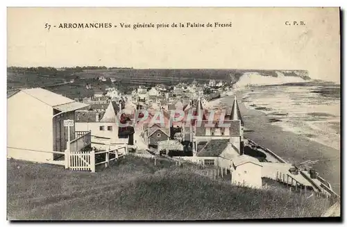 Cartes postales Arromanches Vue Generale Prise De La Falaise De Fresne