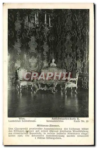 Cartes postales Wien Lustschloss Cartes postalesn Millionen Zimmer