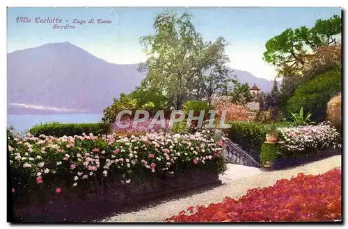 Cartes postales Villa Carlotta Lago Di Como Giardino