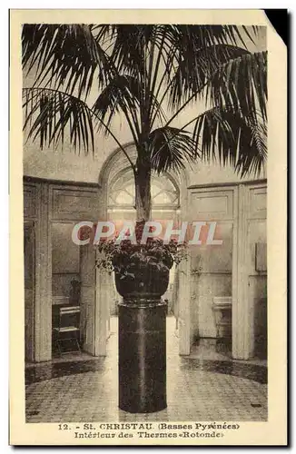 Cartes postales St Christau Interieur Des Thermes Rotonde