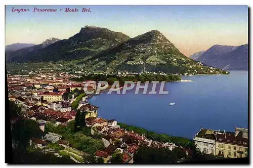 Cartes postales Lugano Panorama e Monte Bre