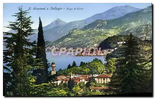 Cartes postales S Giovanni e Bellagio Lago Di Como