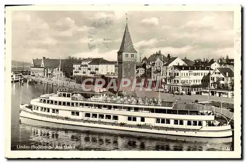 Cartes postales Lindau Am Hafen Bateau