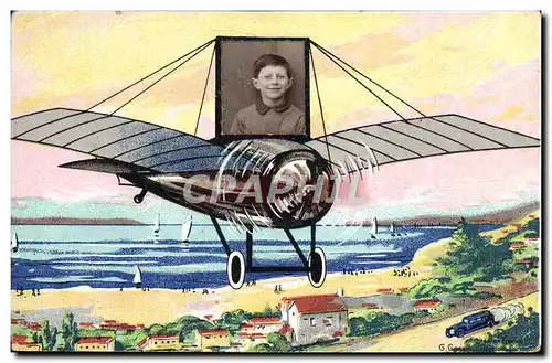 Cartes postales Avion Enfant