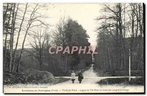 Ansichtskarte AK Environs De Mortagne Foret De Reno Ligne Du Val Dieu Et Route de Longny a Feings