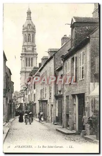 Cartes postales Avranches La Rue Saint Gervais