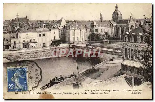 Cartes postales Chateau Gontier Vue Panoramique Prise Du Chateau