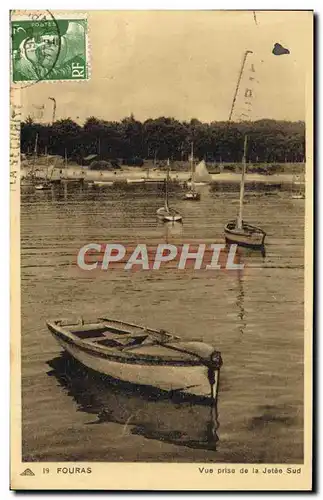 Ansichtskarte AK Fouras Vue Prise De La Jetee Sud Bateaux