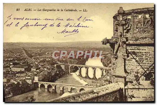 Ansichtskarte AK Albi Les Gargouilles De La Cathedrale