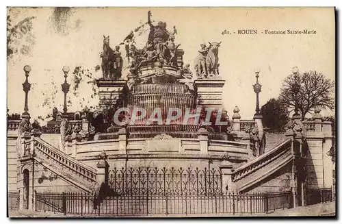 Cartes postales Rouen Fontaine Sainte Marie