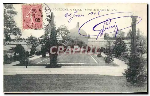 Cartes postales Boulogne sur Seine Serres de la ville de Paris