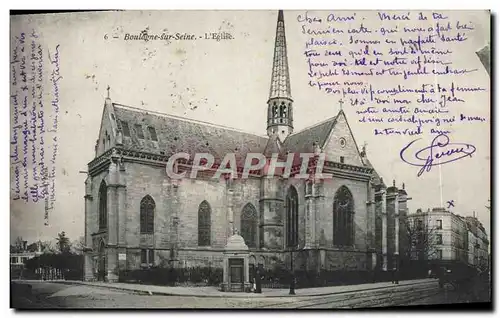 Cartes postales Boulogne Sur Seine L&#39Eglise