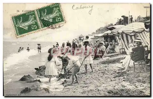 Cartes postales Cabourg La plage Enfants