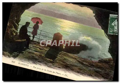 Cartes postales Biarritz Vue Prise de la Grotte du Phare