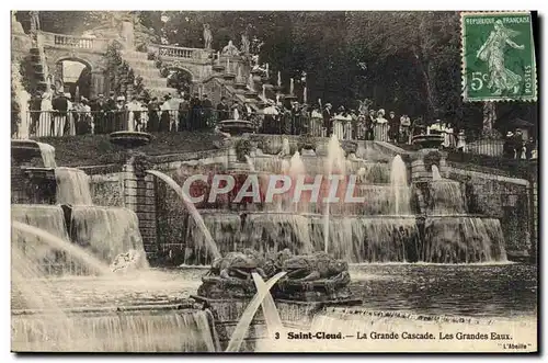 Cartes postales Saint Cloud La Grande Cascade Les grandes eaux