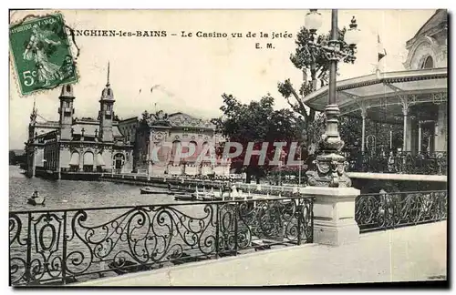 Cartes postales Enghien les Bains Le Casino vu de la jetee