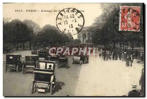 Ansichtskarte AK Paris Avenue du Bois de Rue Boulogne Automobiles