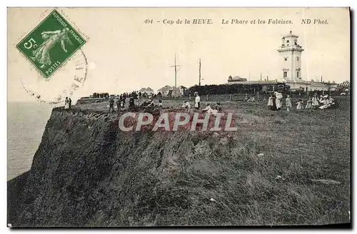 Ansichtskarte AK Cap de La Heve Le Phare et les Falaises