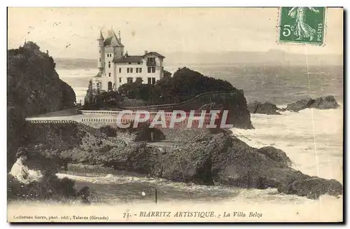 Ansichtskarte AK Biarritz Artistique La Villa Belza