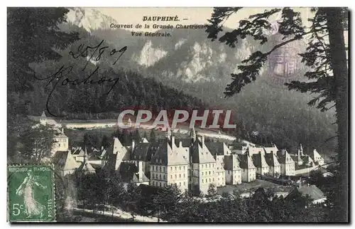 Cartes postales Couvent de la Grande Chartreuse Vue Generale