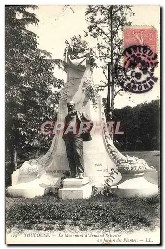 Cartes postales Toulouse Le Monument d&#39Armand Sylvestre