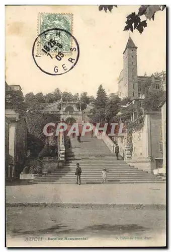 Cartes postales Auch Escalier Monumental