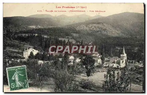 Cartes postales Vallee De Luchon Frontignan Vue Generale