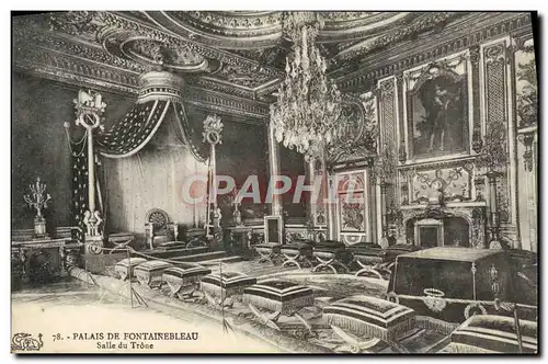 Cartes postales Palais De Fontainebleau Salle du Trone