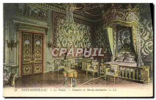 Cartes postales Palais De Fontainebleau Le Palais Chambre de Marie Antoinette