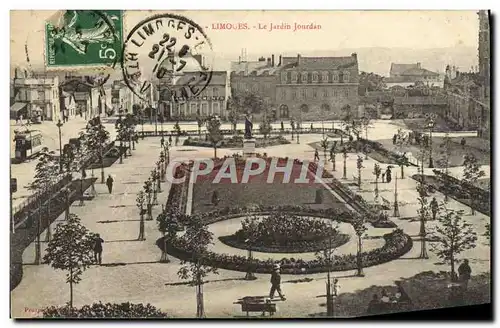 Cartes postales Limoges Le Jardin Jourdan