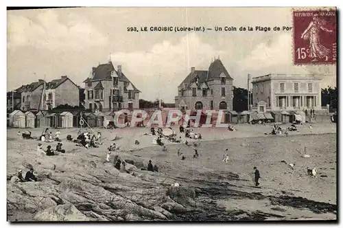 Cartes postales Le Croisic Un Coin de la Plage de Port