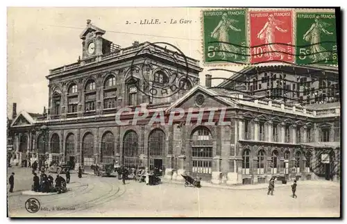 Cartes postales Lille La Gare