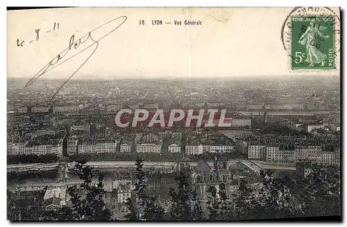 Cartes postales Lyon Vue Generale