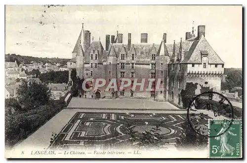 Ansichtskarte AK Langeais Le Chateau Facade Interieure