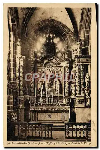 Cartes postales Locronan L'Eglise Autel de la Vierge