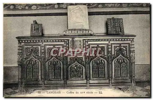 Cartes postales Langeais Coffre du 15eme