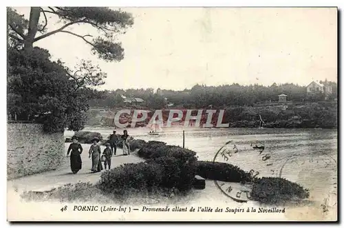 Cartes postales Pornic Promenade allant de l'allee des soupirs a la Noveillard